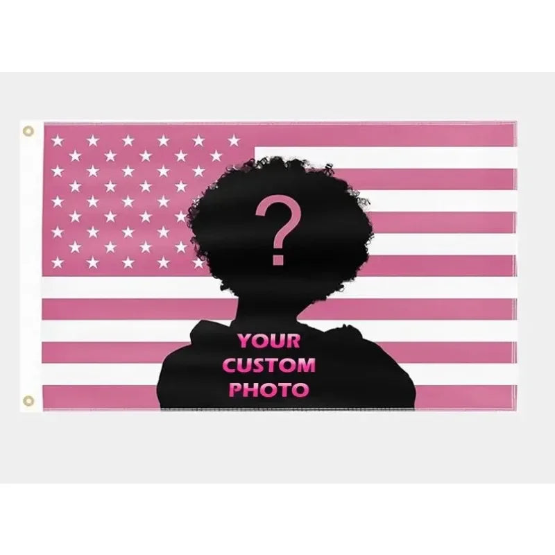 Custom Pink USA Flag